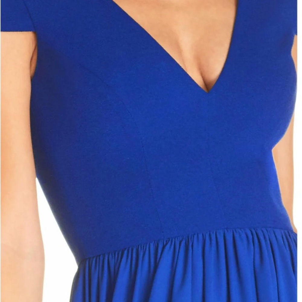 Dress The Population Chiffon Fit & Flare - New with Tag - Picture 3 of 13
